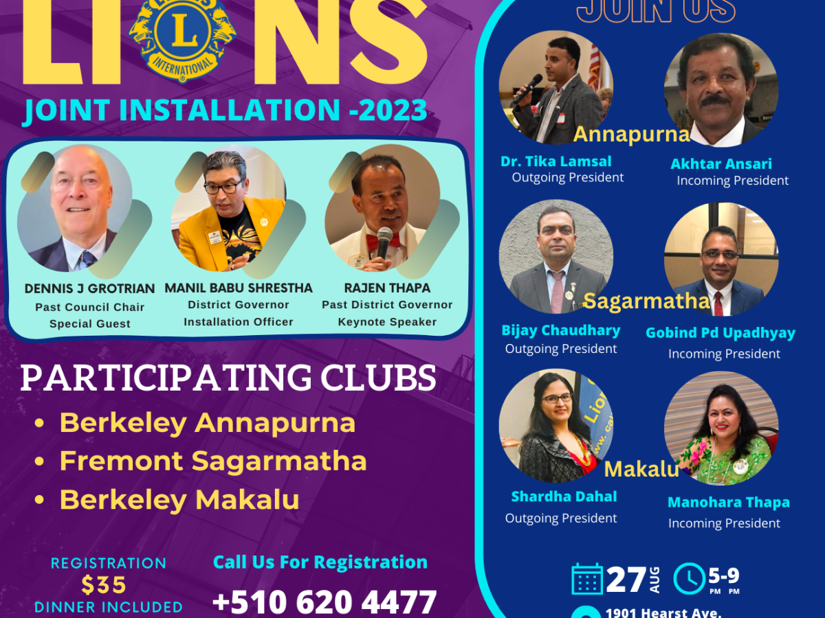 Joint Installation Ceremony of three Lions Clubs in District 4-C3